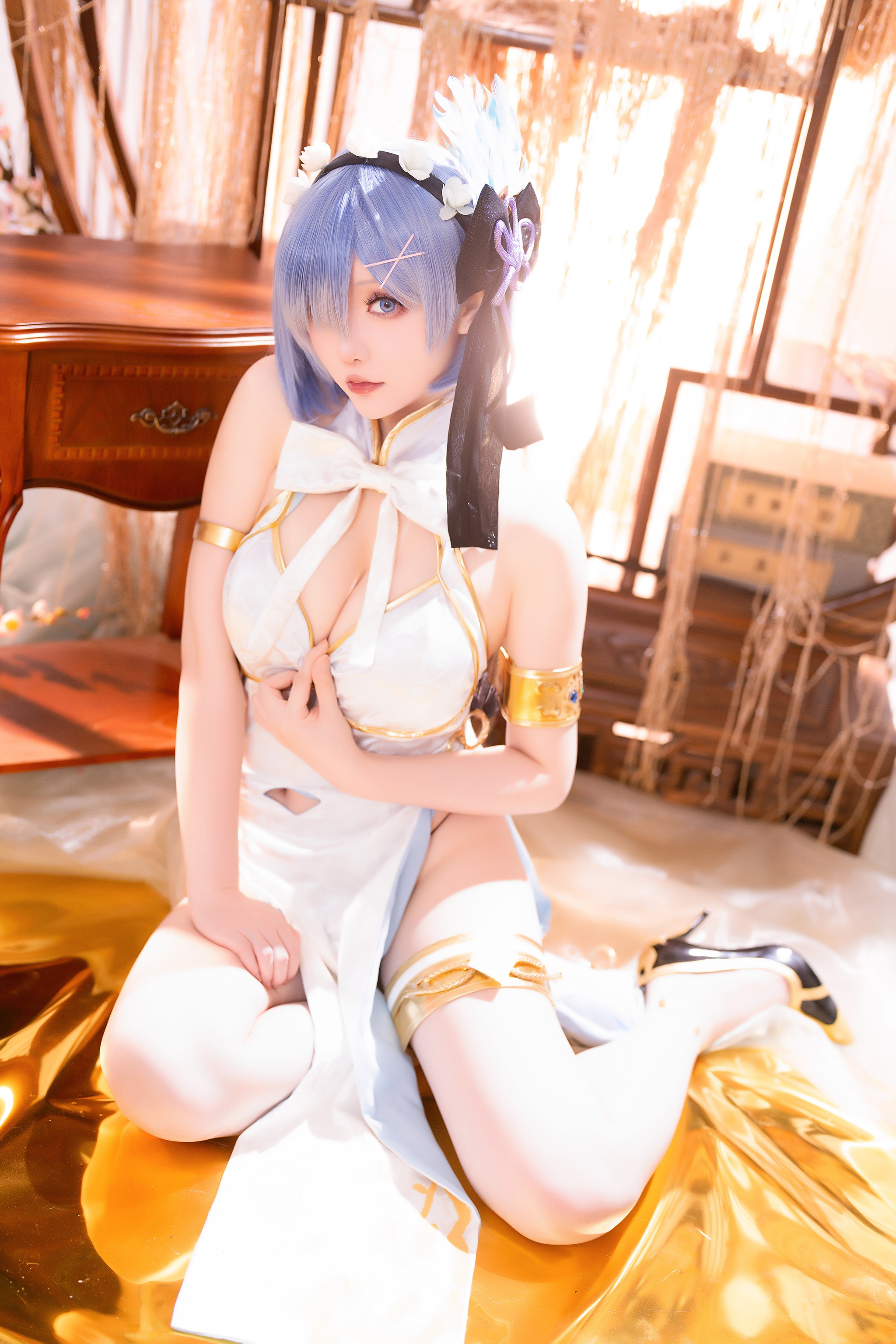 图片[1]-星之迟迟 – NO.211 24年01月计划B 蕾姆旗袍[76P]-XikXak